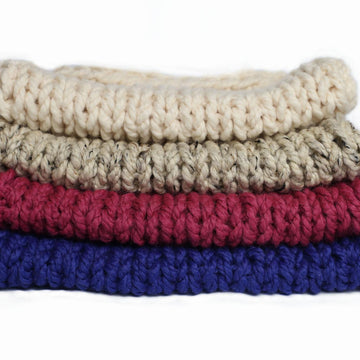 Newborn Photography Prop Chunky Blanket Layer Reversible