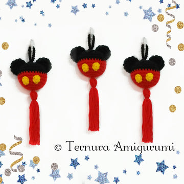 Mickey pendant crochet pattern