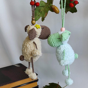 Cute crochet lamb