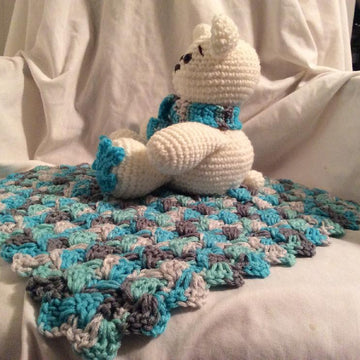 Polar Bear Lovey/security Blanket