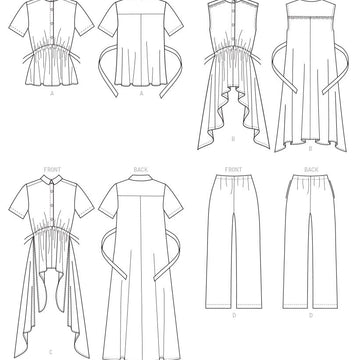 McCall's Misses' and Women's Top, Tunics, and Pants M7985 - Sewing Pattern