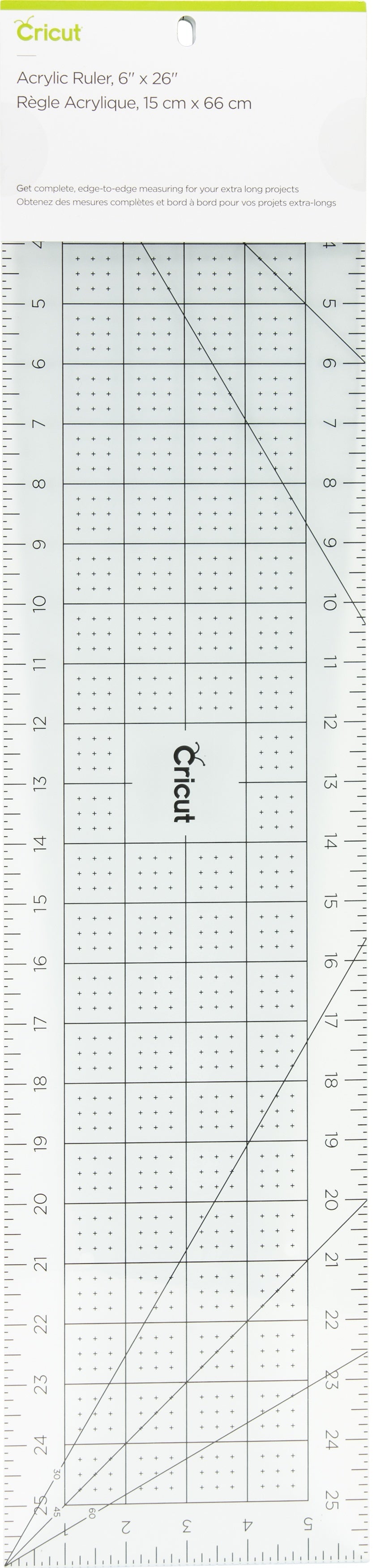 Cricut Acrylic Ruler 6"X26" - Blue