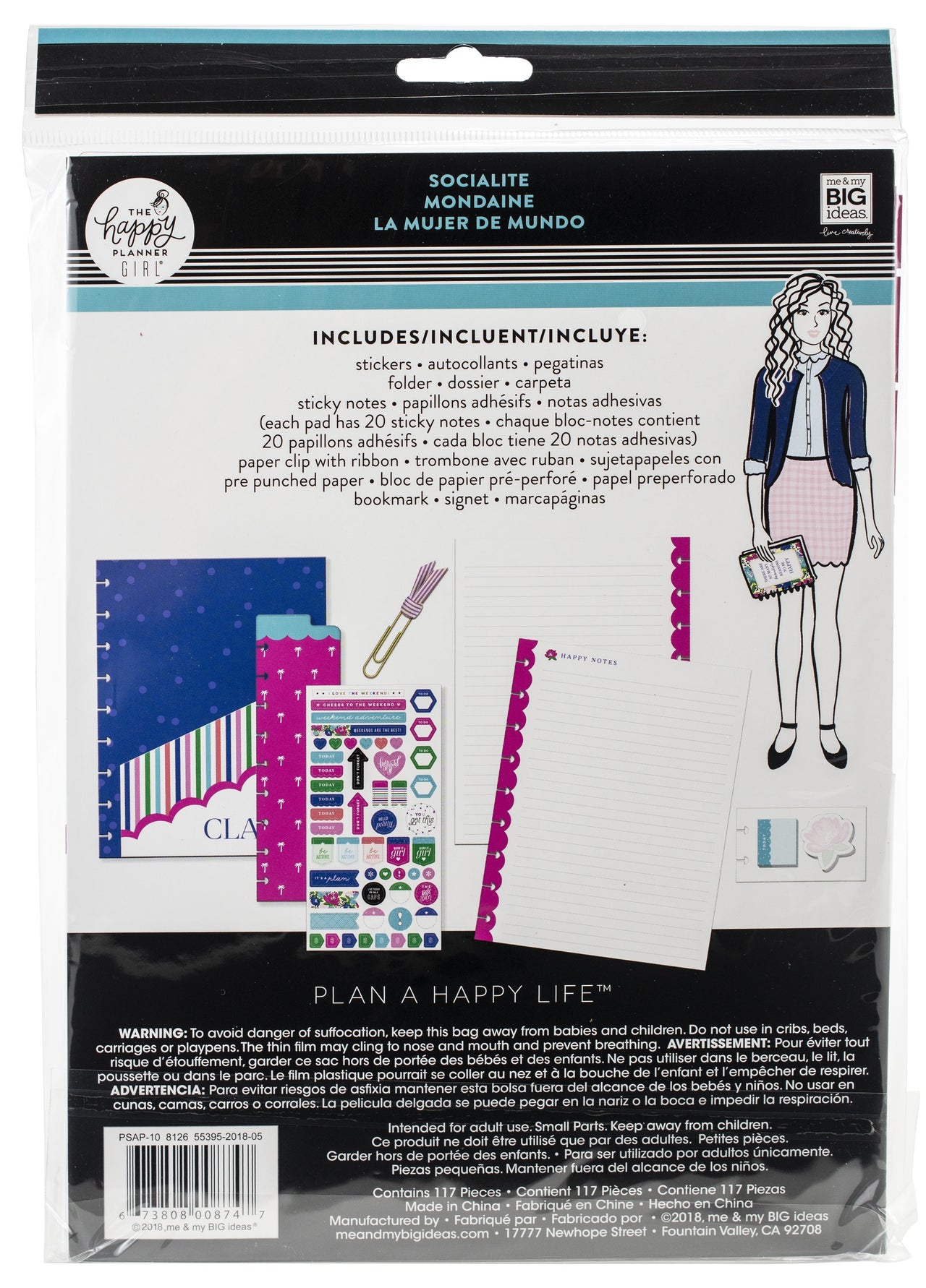 Happy Planner Medium Accessories 117/Pkg - Socialite
