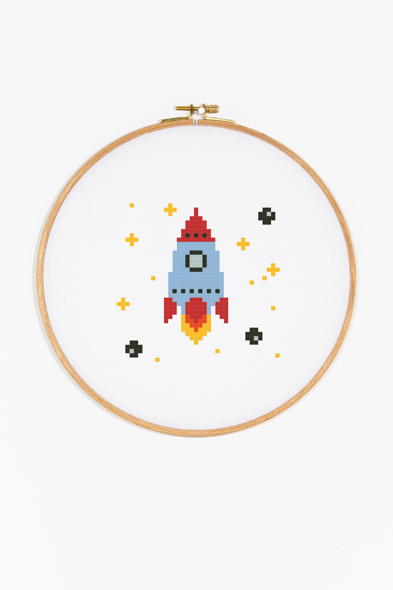 Rocket Ship in DMC - PAT0240 - Downloadable PDF
