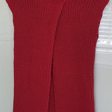Eloise - Fisherman’s Rib, cross front Vest