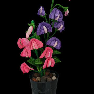 Crochet Sweet Peas Flowers