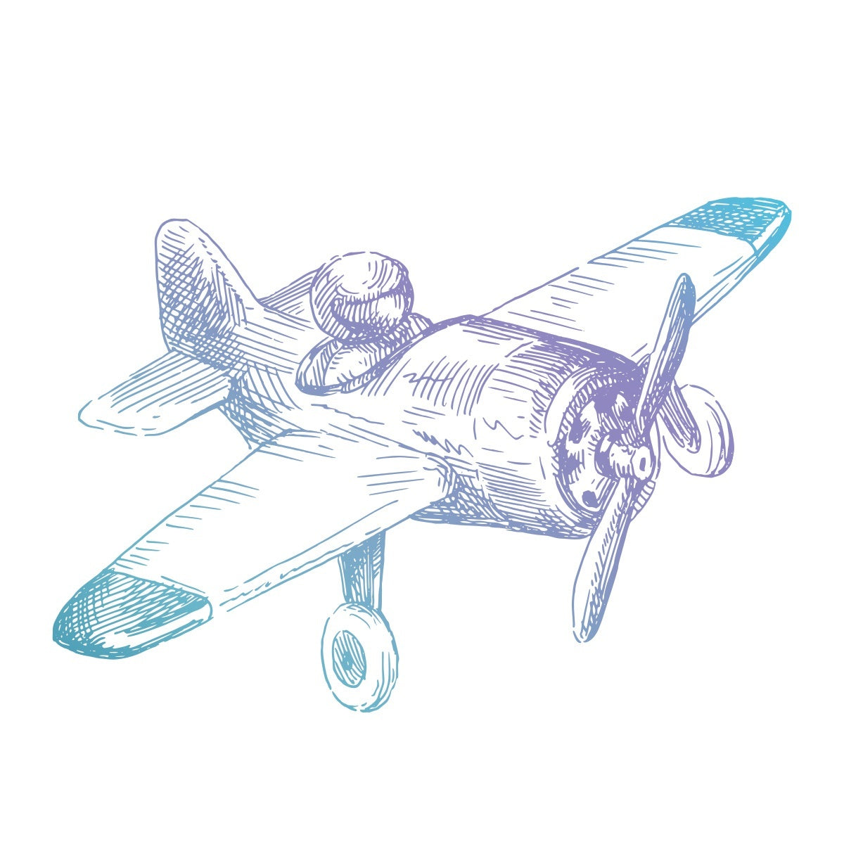 Artdeco Creations Couture Creations Mini Stamp - Airplane 1.9"X1.9"