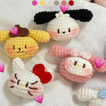 Kitty Cat & Friends Doll Heads Crochet Patten