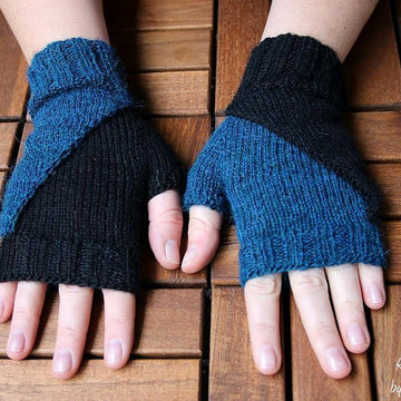 Mrs.Mumpitz' Black&White Mittens