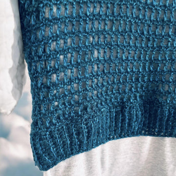 Metallic Crochet Crop Top