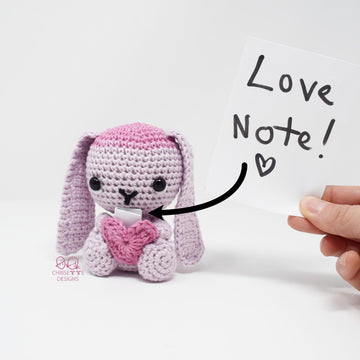 Valentine Note Bunny