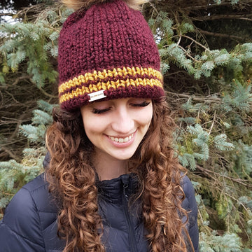 Nunavik Tuque/Bonnet avec bordure doublée