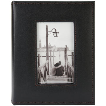 Pioneer Sewn Frame Photo Album 7"X9" - Black