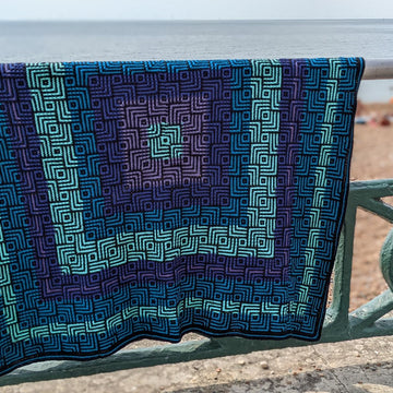 Going Round in Squares Blanket