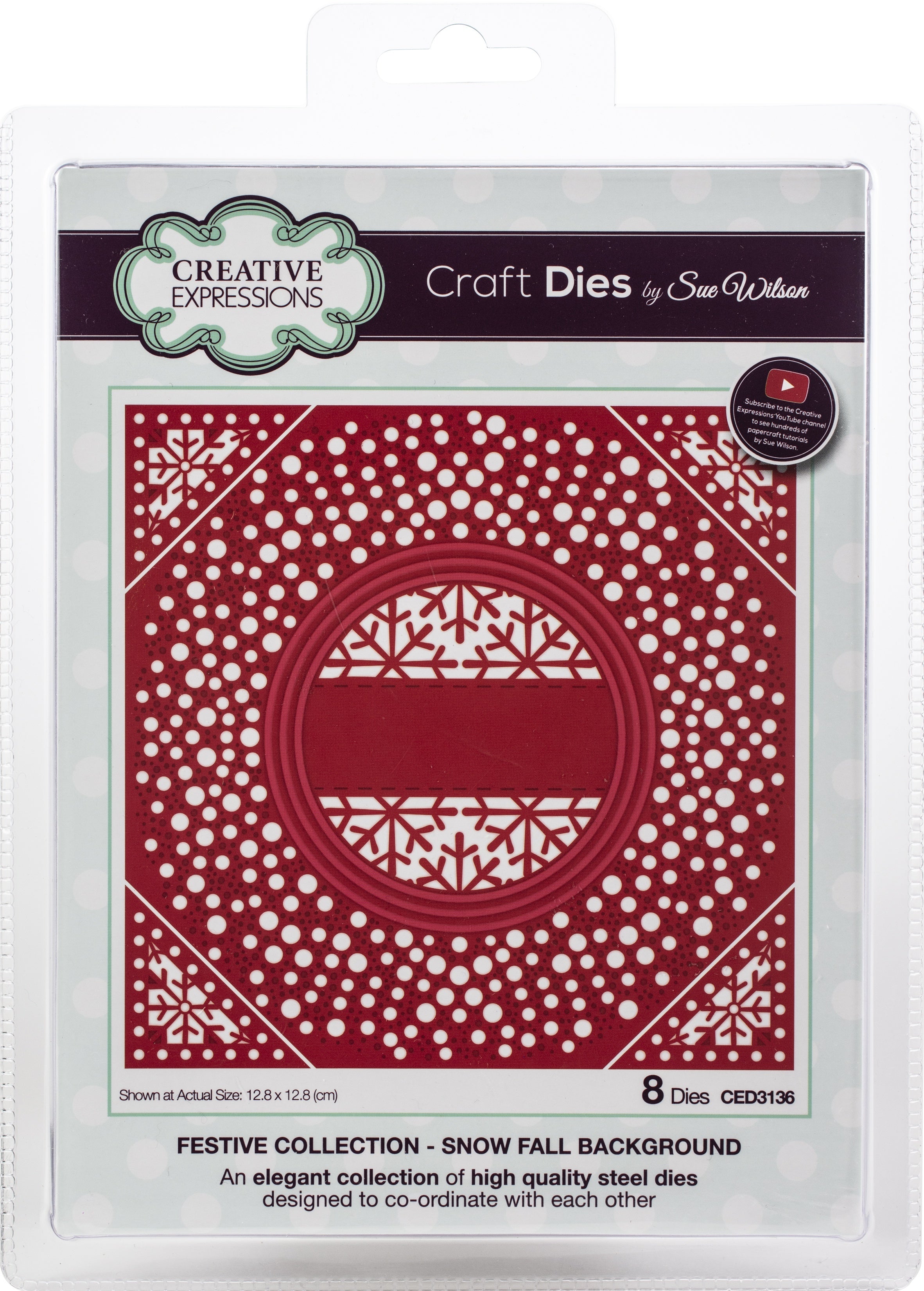 Creative Expressions Festive Craft Dies By Sue Wilson - Snow Fall Background