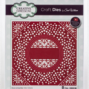 Creative Expressions Festive Craft Dies By Sue Wilson - Snow Fall Background