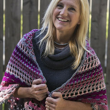 C059-Berry Sherbet Shawl
