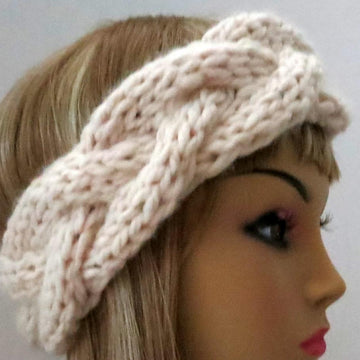Headband and Hat -- Snow Nymph