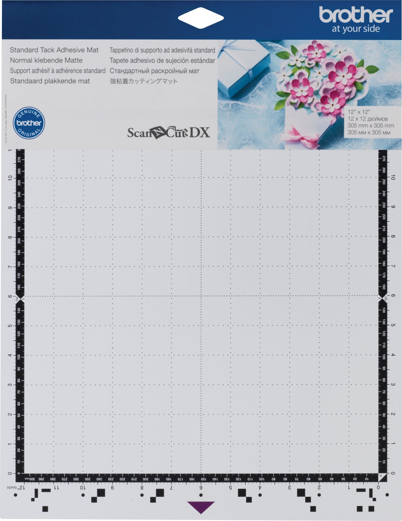 Brother International Brother ScanNCut SDX125 Standard Tack Adhesive Mat 12"X12" - 562228