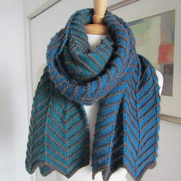 Obsidian Chevron Scarf