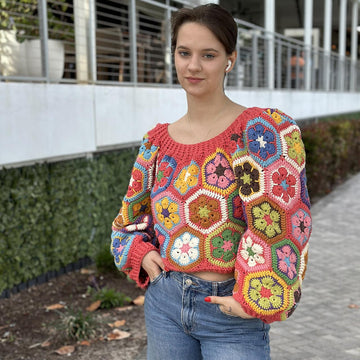 Vintage Floral Sweater