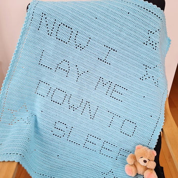 Now I lay me down to sleep Filet Blanket