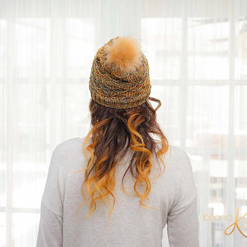 Quilted Lattice Knit Hat