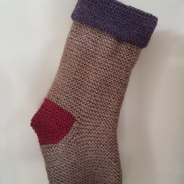 Garter Stitch Christmas Stocking