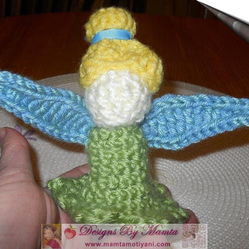 Crochet Tink Fairy Doll Crib Fairy Mobile Baby Soft Toy