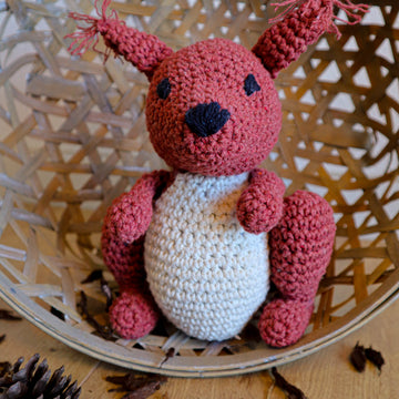 Hoooked DIY Crochet Kit Suzy Squirrel Eco Barbante