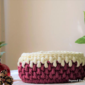 Tshirt yarn basket- Twisted St.
