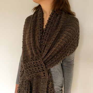 Crochet Wrap Pattern: Gorgeous Gathered Wrap