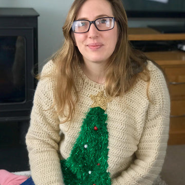 FAMILY Tinsel Tannenbaum Christmas Jumper