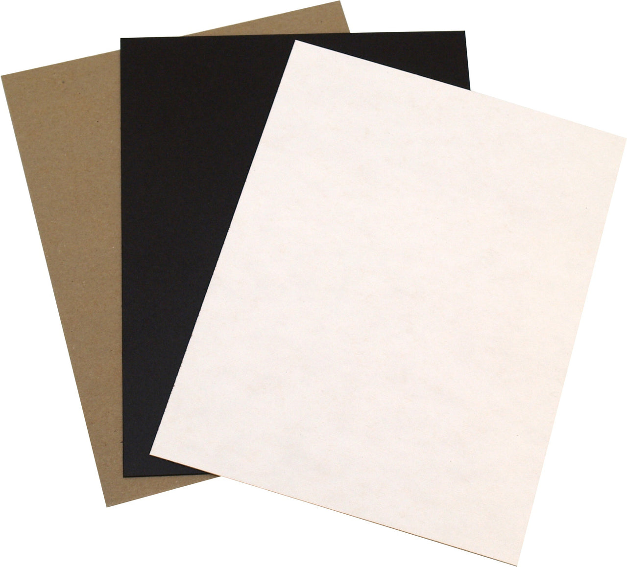 Grafix Medium Weight Chipboard Assorted 8.5"x11" 15/Pkg - 597945