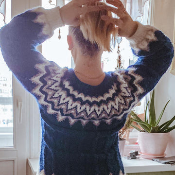 Deep Ocean colorwork sweater