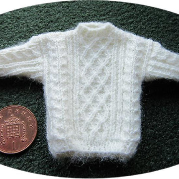 1:12th scale Unisex Aran jumpers