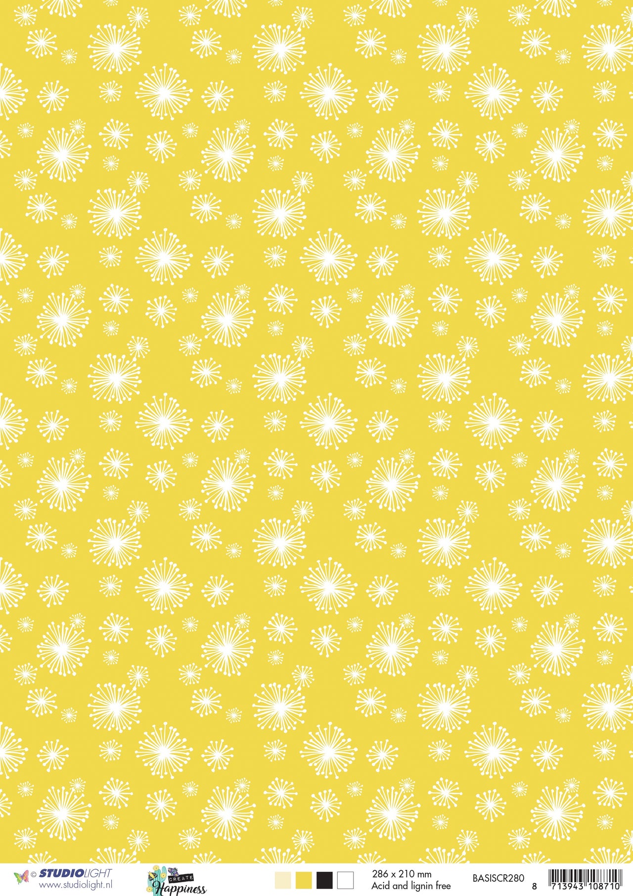 Studio Light Create Happiness Double-Sided Cardstock A4 10/Pkg - NR. 280