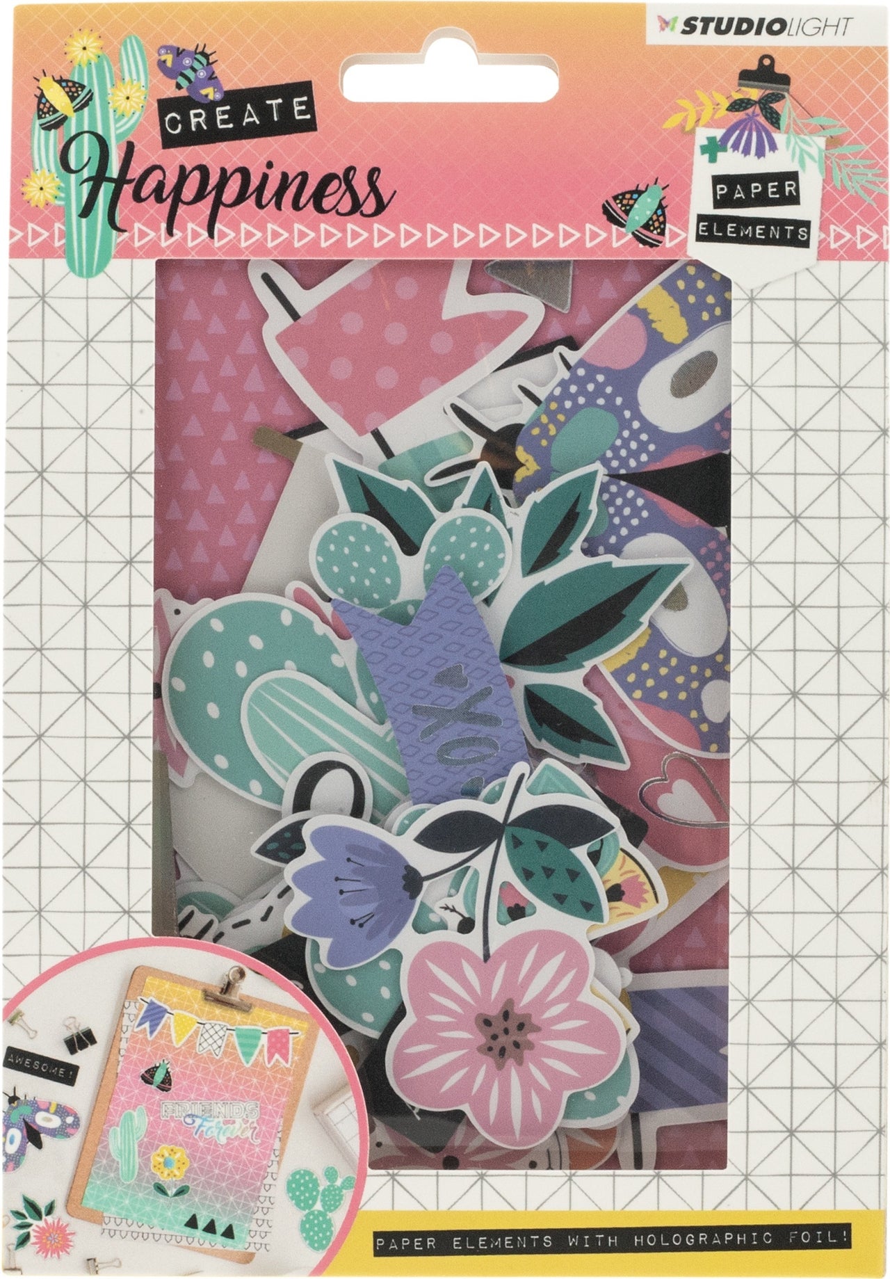 Studio Light Paper Elements Set - #648 Create Happiness