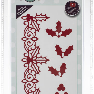 Creative Expressions Festive Craft Dies By Sue Wilson - Holly & Berry Border