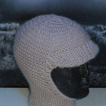 CHUNKY/ARAN PEAK GARTER STITCH BALACLAVA & BEANIE HAT