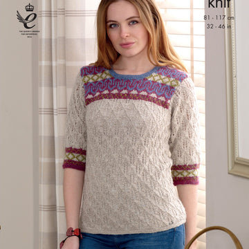 Sweaters in King Cole Panache DK - 4683 - Leaflet