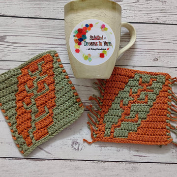 Fallen Leaf Mosaic Coasters