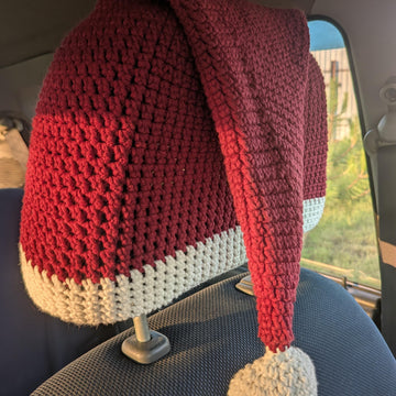 Santa hat Headrest Cover English_US