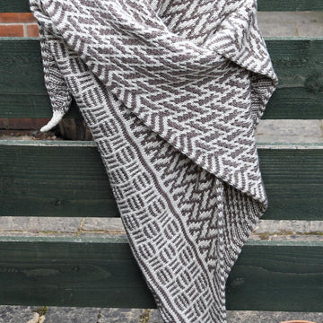 Counterchange Shawl DK