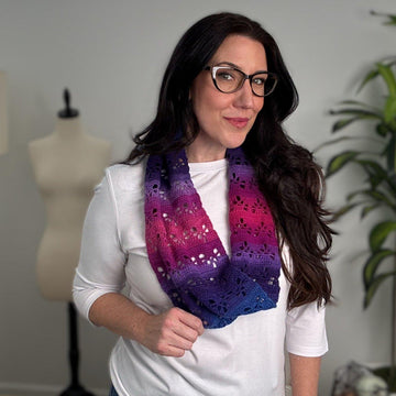 Heart Lace Infinity Scarf