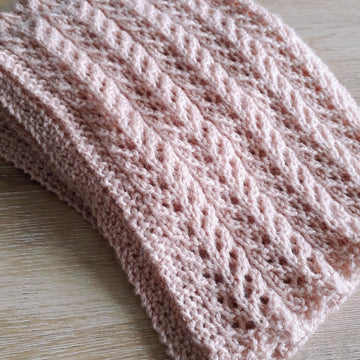 Jade's Eyelet Scarf and Gloves