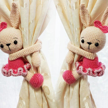 Rabbit Girl Curtain Tie back