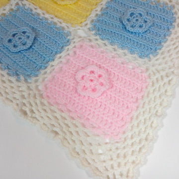Squares Rainbow Blanket baby