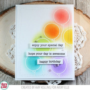 Avery Elle Clear Stamp Set 4"X6" - Simple Sentiments
