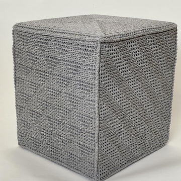 Square Crochet Ottoman
